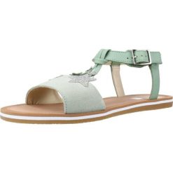 Sandały CLARKS FINCH SUMMER Y Zielony. Zielone sandały Clarks, bez wzorów, ze skóry, sportowe, bez obcasa, bez zapięcia. Za 151.99 zł.