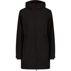 Parka z sztucznym futrem softshell damska CMP. Czarne płaszcze CMP, na zimę, uniwersalny, bez wzorów, z materiału. Za 432.50 zł.