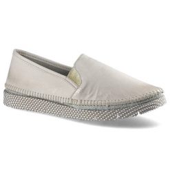 Złote Półbuty Maciejka Damskie Modne Lekkie Buty. Żółte półbuty wsuwane Maciejka, na lato, bez wzorów, ze skóry, eleganckie, bez obcasa, na koturnie. Za 288.99 zł.