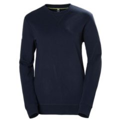 Bluza damska Helly Hansen crew. Niebieskie bluzy bez kaptura Helly Hansen, l, bez wzorów, bez kaptura, żeglarskie. Za 243.20 zł.