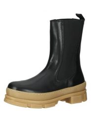 Steve Madden Skórzane sztyblety w kolorze czarno-beżowym rozmiar: 39. Brązowe buty sportowe lifestyle Steve Madden, bez wzorów, sportowe, bez zapięcia. Za 352.43 zł.