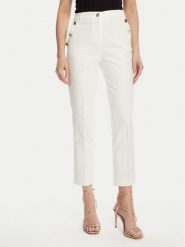 Morgan Chinosy 251-PKY.F Biały Slim Fit. Białe chinosy Morgan, bez wzorów, z syntetyku. Za 249.99 zł.