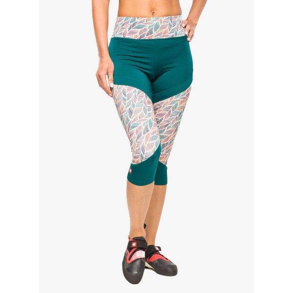 Legginsy wspinaczkowe damskie Ocun Rhea 3/4 Leggings. Zielone legginsy Ocun, bez wzorów. Za 125.99 zł.