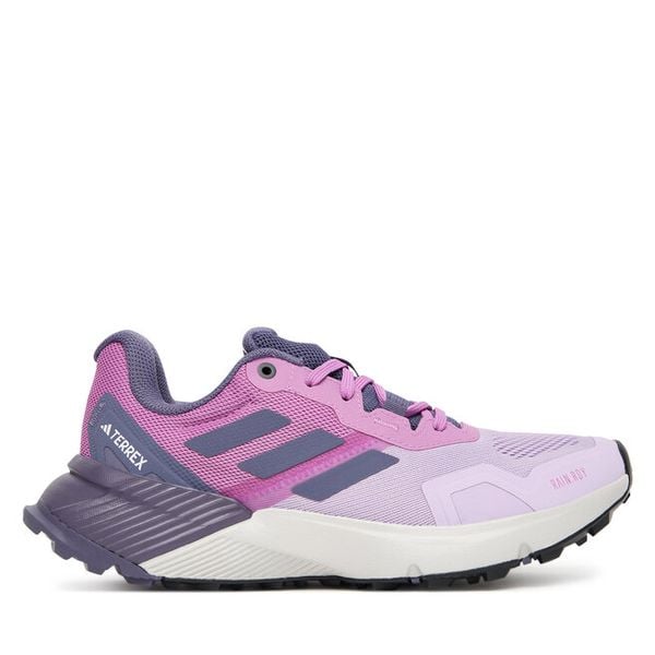 Buty do biegania adidas. Fioletowe buty do biegania adidas, bez wzorów, bez zapięcia, do biegania, adidas terrex. Za 373.99 zł.