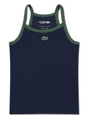 Lacoste Kids Top w kolorze granatowym rozmiar: 152. Niebieskie topy Lacoste Kids, bez wzorów, bez kołnierzyka, bez ramiączek. Za 131.12 zł.