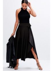 Cool and sexy Spódnica w kolorze czarnym rozmiar: onesize. Czarne spódnice Cool and sexy, bez wzorów, maxi. Za 52.67 zł.