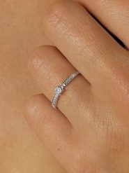 OR Carats Złoty pierścionek z diamentem rozmiar: 60. Szare pierścionki OR Carats, z diamentem, złote. Za 869.99 zł.