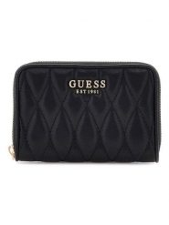 Guess Portfel w kolorze czarnym - 14 x 9,3 cm rozmiar: onesize. Czarne portfele Guess, z aplikacjami, z materiału. Za 173.99 zł.