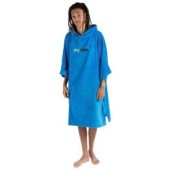 Ręcznik kąpielowy z bawełny organicznej Dryrobe. Niebieskie szlafroki damskie DRYROBE, l, bez wzorów, z bawełny, bez ramiączek, długie. Za 332.00 zł.