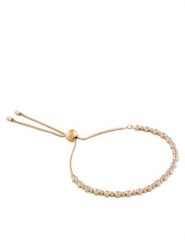 Swarovski Bransoletka Tennis Matrix 5730709 Złoty. Żółte bransoletki Swarovski, metalowe. Za 439.99 zł.