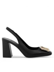 GINO ROSSI Czółenka SILVA-SL2275-1 Czarny. Czarne czółenka Gino Rossi, bez wzorów, ze skóry, bez obcasa, bez zapięcia. Za 279.99 zł.