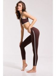 Onamaste Legginsy sportowe "Flow" w kolorze brązowym rozmiar: L/XL. Brązowe legginsy sportowe Onamaste, l, bez wzorów, z materiału, outdoorowe. Za 121.99 zł.