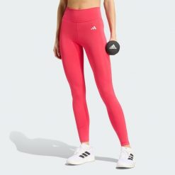 Długie legginsy Optimé Essentials Stash Pocket. Brązowe legginsy adidas, bez wzorów, z elastanu, długie. Za 199.00 zł.
