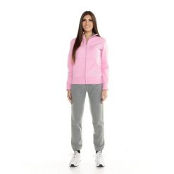 Bluza z zamek błyskawiczny na co dzień na siłownię. Szare bluzy LEONE 1947 APPAREL, s, bez wzorów, z bawełny, sportowe, bez ramiączek, bez kaptura. Za 233.66 zł.