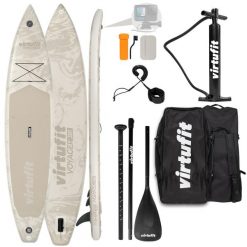 Nadmuchiwany Deska Sup - Voyager 381 - W zestawie akcesoria i torba transportowa. Brązowe torby sportowe VIRTUFIT, bez wzorów, z materiału, duże. Za 1,476.00 zł.