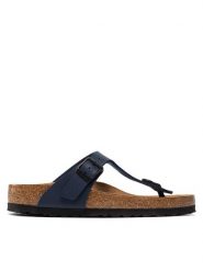 Birkenstock Japonki Gizeh 0143621 Granatowy. Niebieskie japonki Birkenstock, bez wzorów, ze skóry. Za 319.99 zł.