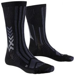 Skarpety X-SOCKS Trekking Perform Merino Crew Unisex — wełna merynosowa. Czarne skarpetki X-Socks, bez wzorów, z wełny. Za 100.00 zł.
