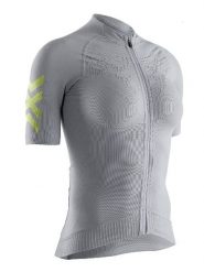 X-Bionic Koszulka kolarska w kolorze szarym rozmiar: S. Szare t-shirty sportowe X BIONIC, s, bez wzorów, z materiału, bez ramiączek, rowerowe. Za 326.99 zł.