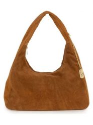 Anna Morellini Skórzany shopper bag "Lucrita" w kolorze jasnobrązowym - 42 x 49 x 18 cm rozmiar: onesize. Brązowe shopper bag Anna Morellini, bez wzorów, z materiału, na ramię, bez dodatków. Za 274.99 zł.