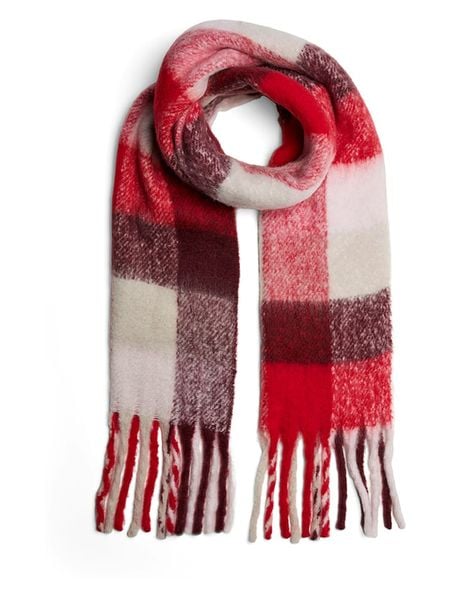 Pieces Szal w kolorze czerwonym rozmiar: onesize. Czerwone szaliki i kominy Pieces, bez wzorów. Za 79.21 zł.