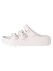 Birkenstock Klapki "Florida III Flex Platform" w kolorze białym rozmiar: 36. Białe klapki Birkenstock, bez wzorów, klasyczne, z otwartym noskiem, bez obcasa, bez zapięcia. Za 199.95 zł.