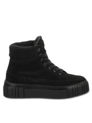 Gant Botki 29543705 Czarny. Czarne botki Gant, bez wzorów, ze skóry, bez obcasa, na płaskiej podeszwie, bez zapięcia. Za 469.99 zł.