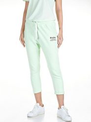 Replay Spodnie dresowe w kolorze miętowym rozmiar: S. Zielone spodnie sportowe Replay, bez wzorów, z bawełny. Za 221.88 zł.