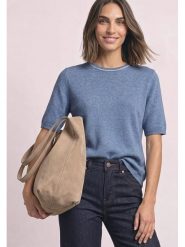 Street One Sweter w kolorze błękitnym rozmiar: 34. Niebieskie swetry Street One, bez wzorów, street, bez ramiączek. Za 149.95 zł.