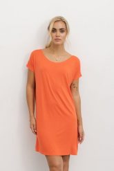 SUKIENKA ALICE MODAL GREJPFRUTOWA M - Flawless. Sukienki Flawless, do pracy, m, bez wzorów, z bawełny, biznesowe, bez kołnierzyka, bez ramiączek, mini, oversize. Za 75.00 zł.