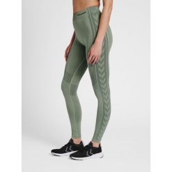 Damskie legginsy mid-rise Hummel Shaping. Szare legginsy Hummel, bez wzorów, z materiału, sportowe. Za 132.50 zł.
