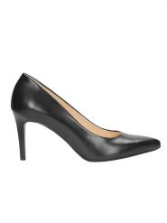 Wojas Skórzane czółenka w kolorze czarnym rozmiar: 36. Czarne czółenka Wojas, bez wzorów, ze skóry, klasyczne, bez obcasa, na szpilce, bez zapięcia. Za 317.95 zł.