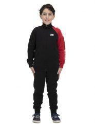Bluza wytrzymały z pełny zamek błyskawiczny na co dzień. Czarne bluzy LEONE 1947 APPAREL, bez wzorów, z dresówki, bez ramiączek, bez kaptura. Za 84.16 zł.