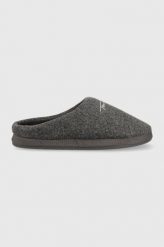 Tommy Hilfiger kapcie Home Slipper Felt kolor szary. Szare kapcie Tommy Hilfiger, bez wzorów. W wyprzedaży za 144.99 zł.