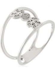 Paris Vendôme Złoty pierścionek "Totem" z diamentami rozmiar: 52. Szare pierścionki Paris Vendôme, z diamentem, złote. Za 1,005.56 zł.