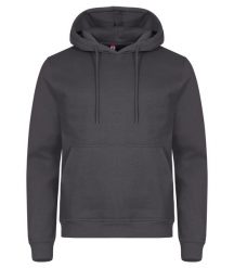 Clique Bluza z kapturem Miami z bawełny i poliestru z recyklingu – Metal Grey. Szare bluzy CLIQUE, s, bez wzorów, z bawełny, bez ramiączek, z kapturem. Za 172.75 zł.