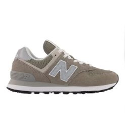 Buty New Balance WL574EVG szare. Szare buty treningowe bez wzorów, z gumy, bez zapięcia. Za 822.14 zł.