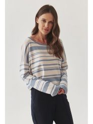 TATUUM Sweter w kolorze błękitno-białym rozmiar: S. Białe swetry Tatuum, s, bez wzorów, z bawełny, bez ramiączek. Za 113.45 zł.