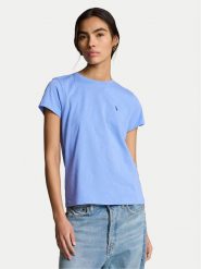 Polo Ralph Lauren T-Shirt 211898698022 Niebieski Regular Fit. Niebieskie t-shirty Polo Ralph Lauren, l, bez wzorów, z bawełny, bez kołnierzyka, bez ramiączek. Za 299.99 zł.