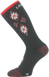 Skarpety merino SCK. Czarne skarpetki LASTING, bez wzorów, z elastanu. Za 124.05 zł.