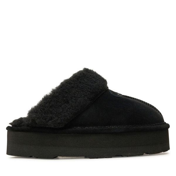 Kapcie Bearpaw. Czarne kapcie Bearpaw, bez wzorów. Za 399.99 zł.