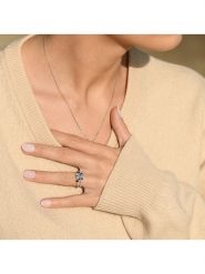 CARATELLI Złoty pierścionek "Sphir Elixir" z diamentami rozmiar: 54. Niebieskie pierścionki CARATELLI, z diamentem, złote. Za 1,405.99 zł.