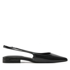 Sandały Calvin Klein. Czarne sandały Calvin Klein, bez wzorów, bez obcasa, na płaskiej podeszwie, bez zapięcia. Za 519.99 zł.