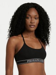 Polo Ralph Lauren Biustonosz top 4P0477 Czarny. Czarne biustonosze Polo Ralph Lauren, xs, bez wzorów, z bawełny, bez kołnierzyka, bez ramiączek. Za 297.99 zł.