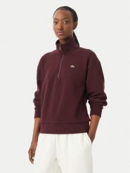 Lacoste Bluza SF5271 Brązowy ciemny Regular Fit. Brązowe bluzy Lacoste, bez wzorów, z syntetyku, bez ramiączek, bez kaptura. Za 729.99 zł.