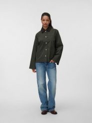 Vero Moda Kurtka przejściowa w kolorze ciemnozielonym rozmiar: S. Zielone kurtki Vero Moda, s, bez wzorów, bez kaptura. Za 169.95 zł.