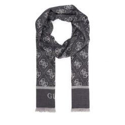Szal Guess. Czarne szaliki i kominy Guess, z aplikacjami. Za 234.99 zł.