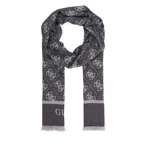 Szal Guess. Czarne szaliki i kominy Guess, z aplikacjami. Za 234.99 zł.