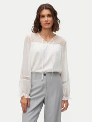 Vero Moda Bluzka Leah 10314692 Biały Regular Fit. Białe bluzki Vero Moda, m, bez wzorów, z syntetyku, bez kołnierzyka, bez ramiączek. Za 79.99 zł.