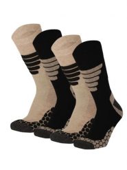 Skarpety trekkingowe Coolmax® do łydki 4 pary – Beżowy. Brązowe skarpetki XTREME SOCKSWEAR, bez wzorów, z bawełny. Za 173.56 zł.
