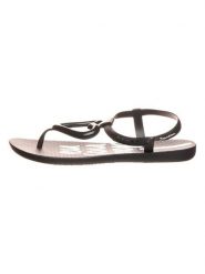 Ipanema Sandały w kolorze czarnym rozmiar: 35/36. Czarne sandały Ipanema, bez wzorów, klasyczne, z otwartym noskiem, bez obcasa, bez zapięcia. Za 62.03 zł.